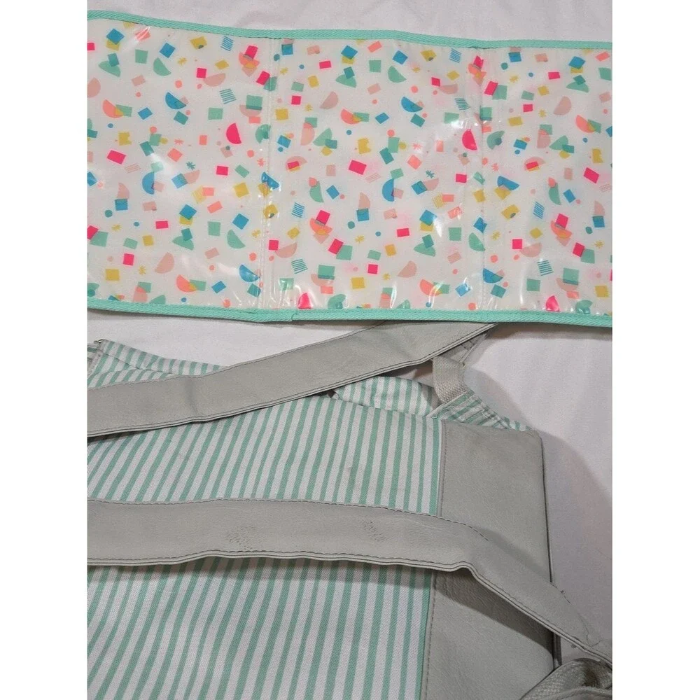 Oh Joy Target Green And White Stripes diaper bag
